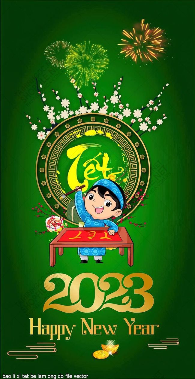 bao li xi tet be lam ong do file vector